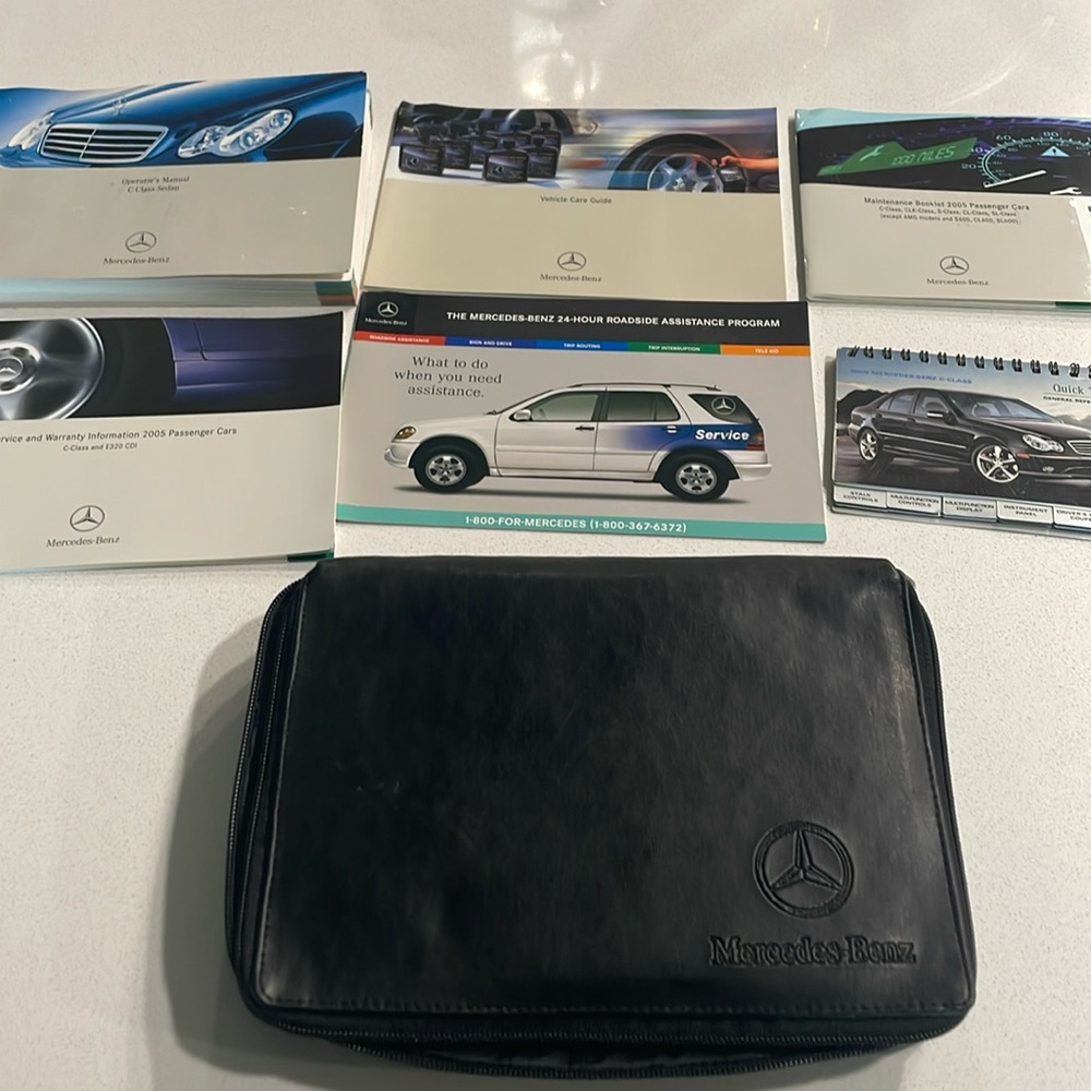 Mercedes 2005 c-class sedan full owners manual set